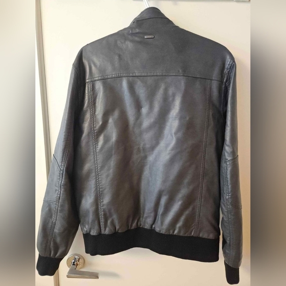 Calvin Klein Men's Faux Leather Jacket - Picture 2 of 4